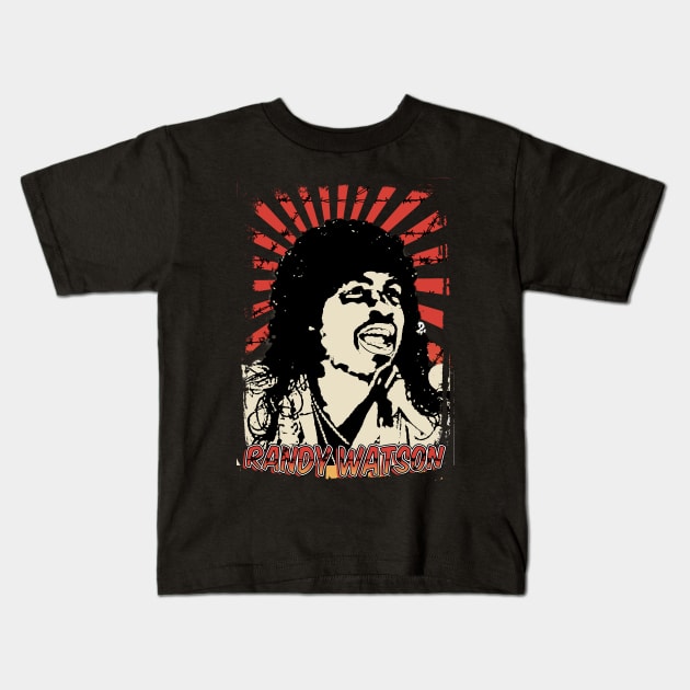 Randy Watson 80s Retro Vintage Aesthetic Kids T-Shirt by Ihkwan Art